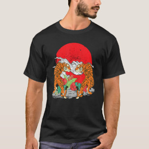 T-shirt Chat sauvage Jungle Predator Faune Animal Asiatiqu