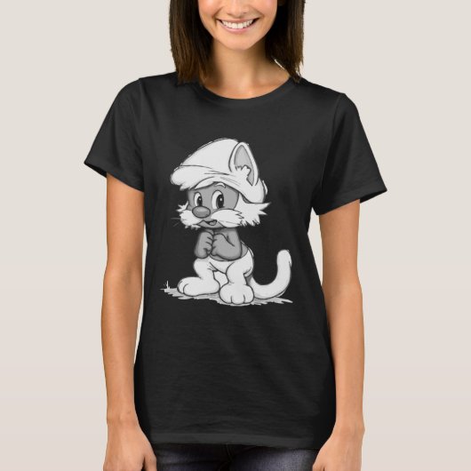 T-shirt Chat Schtroumpf  (Devant)