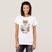 T-shirt Chat scientifique - Orange Tabby Lab Kitty Chat Lo (Devant entier)