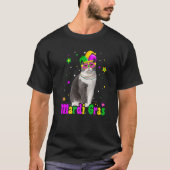 T-shirt Chat Scottish Fold Mask Mardi Gras Carnavals Anima (Devant)
