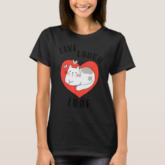T-shirt Chat se reposant pour maman chat coeur chaton endo