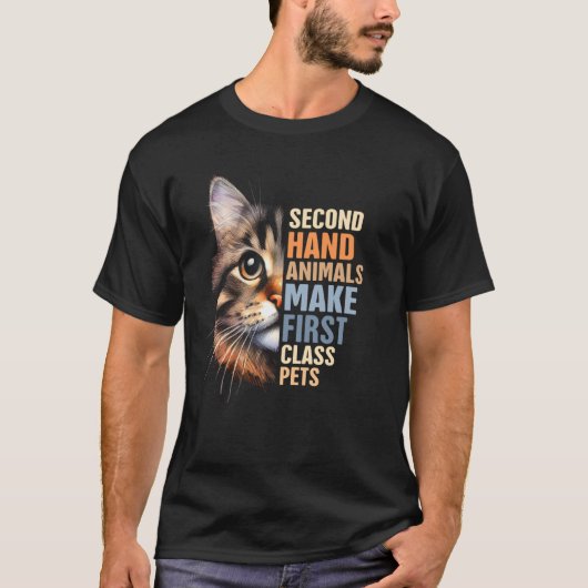 T-shirt Chat Secourir Maman Animaux de seconde main faire (Devant)