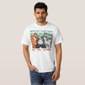 T-shirt Chat secouru/abri (Devant entier)