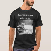 T-shirt chat selfi mème-drôle chat selfie kayak paddle (Devant)