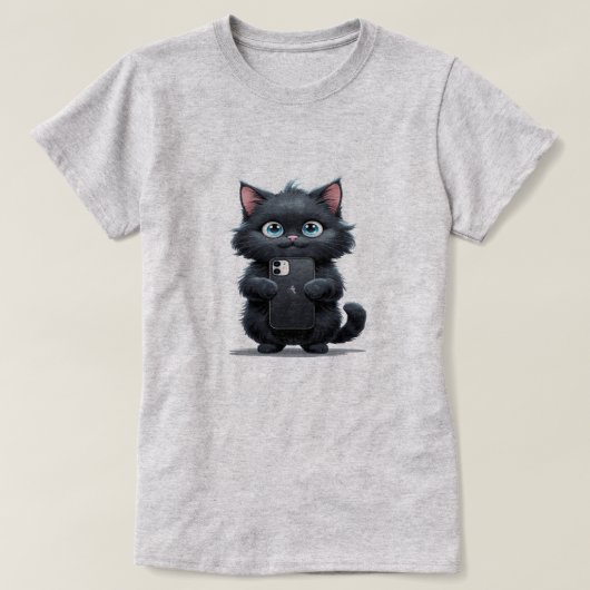 T-shirt Chat Selfie (Design devant)