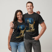 T-shirt Chat selfie avec un vampire drôle de chat (Unisexe)