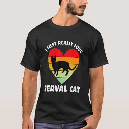 T-shirt Chat Serval Chat adoré (Devant)
