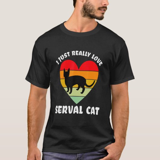 T-shirt Chat Serval Chat adoré (Devant)