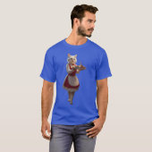 T-shirt Chat serveuse vintage (Devant entier)