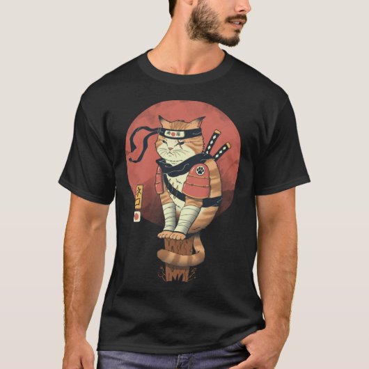 T-shirt Chat Shinobi (Devant)