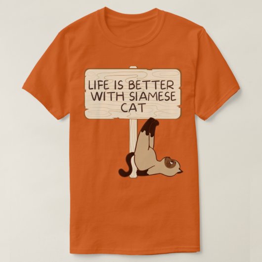 T-shirt chat siamois (Design devant)