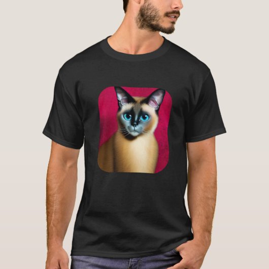 T-shirt chat siamois 1 (Devant)
