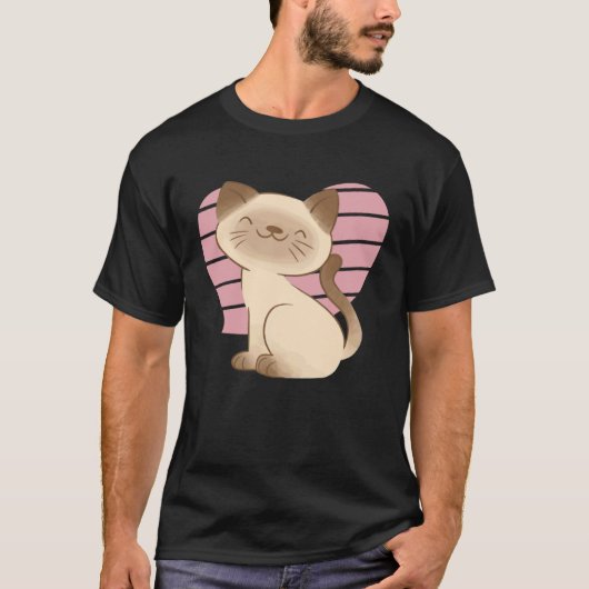 T-shirt chat siamois 2 (Devant)