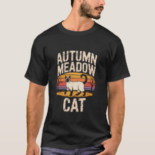 T-shirt Chat siamois d'automne Rétro Champ 1