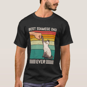 T-shirt Chat siamois MEILLEUR PÈRE SIAMOIS JAMAIS Vintage