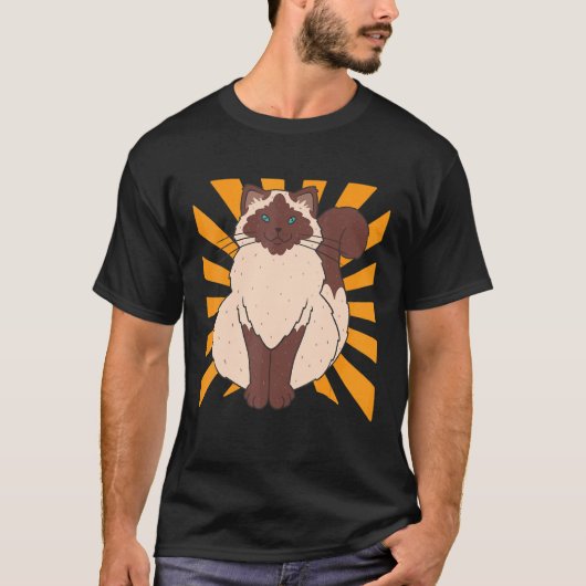 T-shirt Chat Siamois Ragdoll (Devant)
