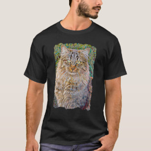 T-shirt Chat Sibérie Artwear Cute Kitty Chats Maman Et Cha