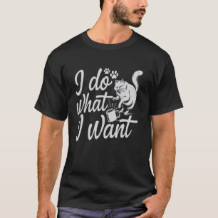 T-shirt Chat Sibérien Je Fais Ce Que Je Veux