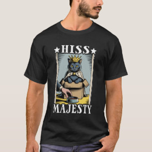 T-shirt Chat Sifflement Majesté Chat Dans Boîte Amateur Dr