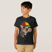 T-shirt Chat Silly Avec Mème Lollipop (Devant entier)