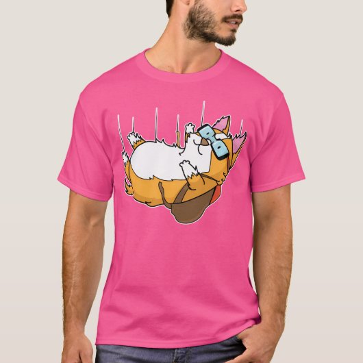 T-shirt Chat Skydiving (Devant)
