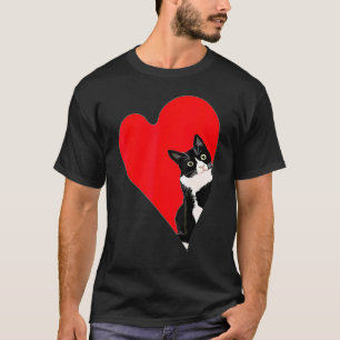T-shirt Chat Smoking Valentine Heart pour Chat et Animal