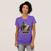 T-shirt Chat Socrate Bleu Russe (Devant entier)