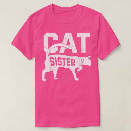 T-shirt Chat Soeur Kitten Propriétaire d'animal de compagn (Design devant)