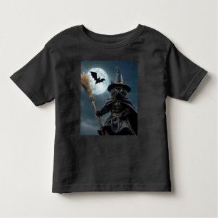 T-shirt Chat sorcier Halloween Toddler