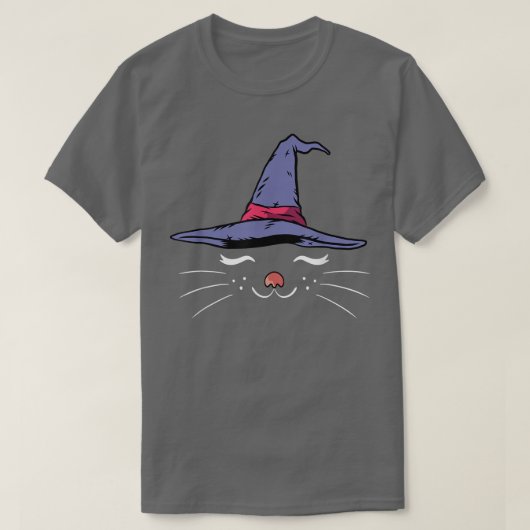 T-shirt Chat Sorcière Lazy Halloween Costume Cute Kitty Ki (Design devant)