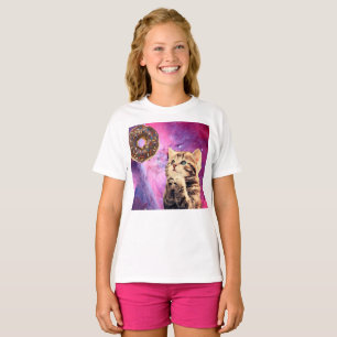 T-shirt Chat souhaitant le beignet