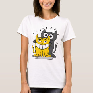 t-shirt chat sourire
