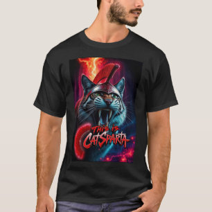T-shirt Chat spartiate