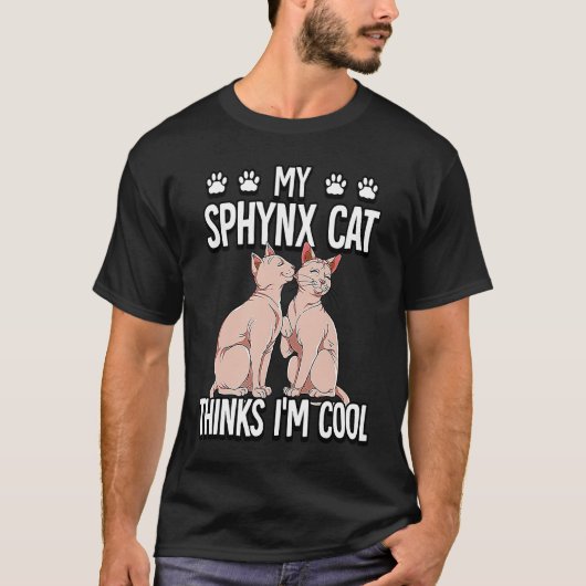 T-shirt Chat Sphynx 10 (Devant)