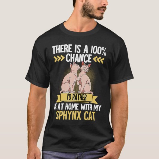 T-shirt Chat Sphynx 2 (Devant)