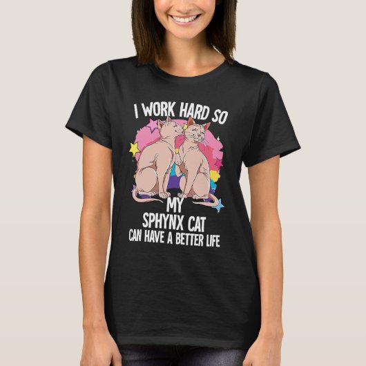 T-shirt Chat Sphynx 3 (Devant)