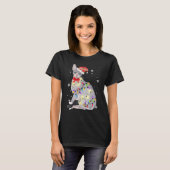 T-shirt Chat Sphynx de Noël (Devant entier)