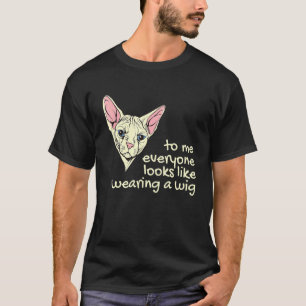 T-shirt Chat sphynx égyptien chat nu