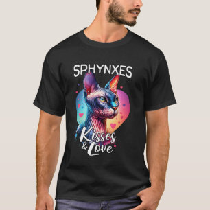 T-shirt Chat Sphynx Embrasse Chat Sphynx Amour