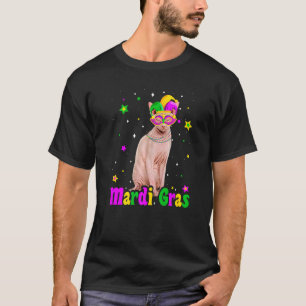 T-shirt Chat Sphynx Masque Mardi Gras Carnavals Animaux Ch
