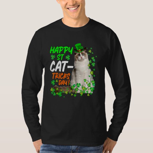 T-shirt Chat St patrick St Catricks Journée Hommes Femmes (Devant)