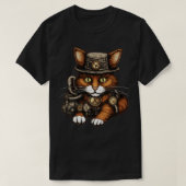 T-shirt Chat Steampunk (Design devant)