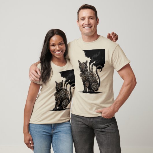 T-shirt Chat Steampunk (Unisexe)
