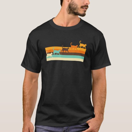 T-shirt Chat Style Rétro (Devant)