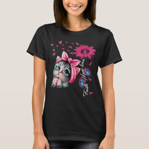 T-shirt Chat Sunflower Faith Hope Love Breast Cancer Award