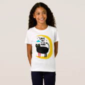 T-Shirt Chat sur la lune (Devant entier)