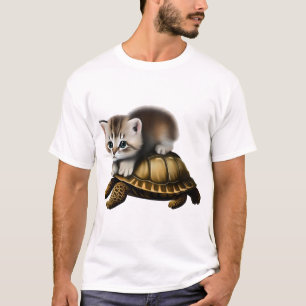 T-shirt Chat sur tortue Copie Copie
