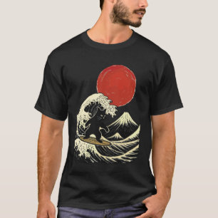 T-shirt Chat Surfant Japonais