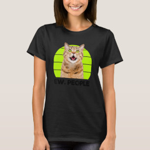 T-shirt Chat Surpris Meow Drôle, Beurk. Illustration de Pe