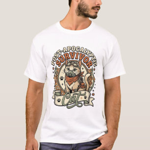 T-shirt Chat survivant post-apocalyptique Chat survivant p
